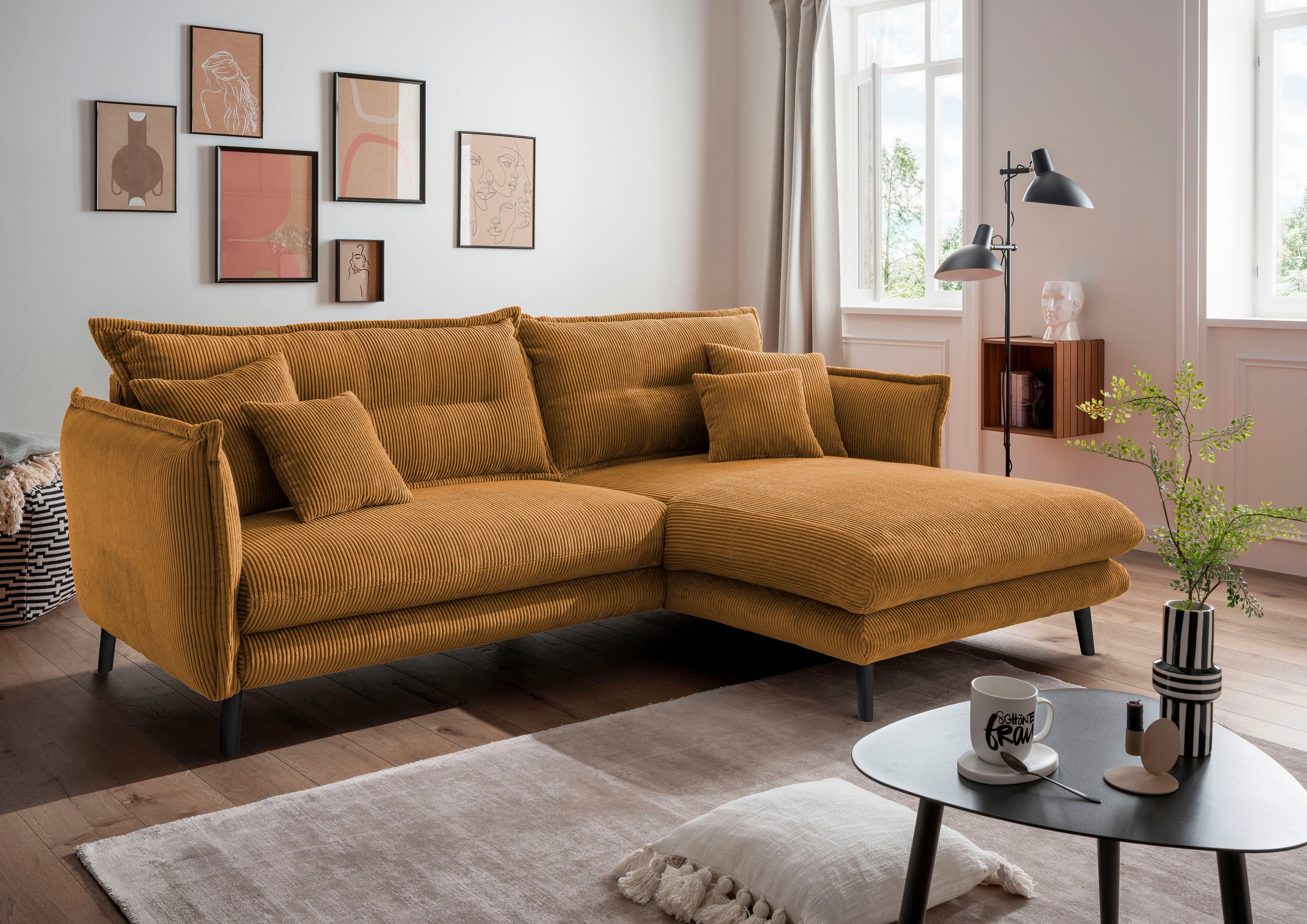 INOSIGN Ecksofa Lazio modernes Design, bequem, schmale Armlehnen, OTTOs Cho günstig online kaufen