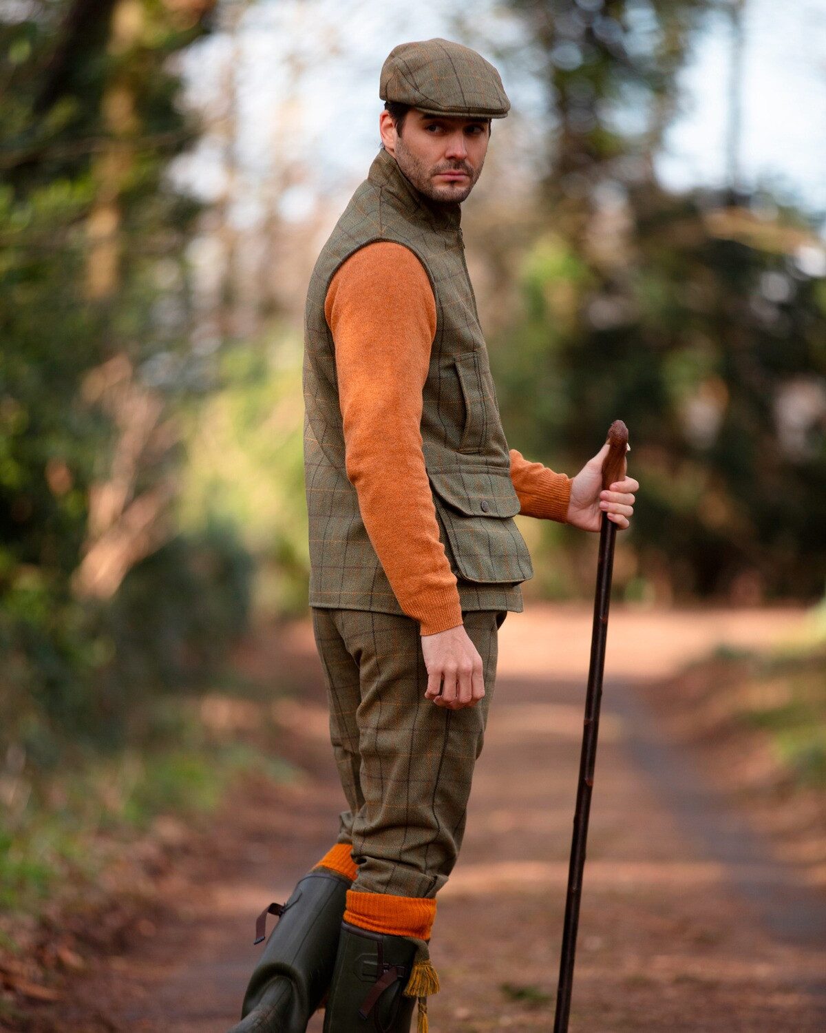Alan Paine Jagdweste Tweedweste Rutland
