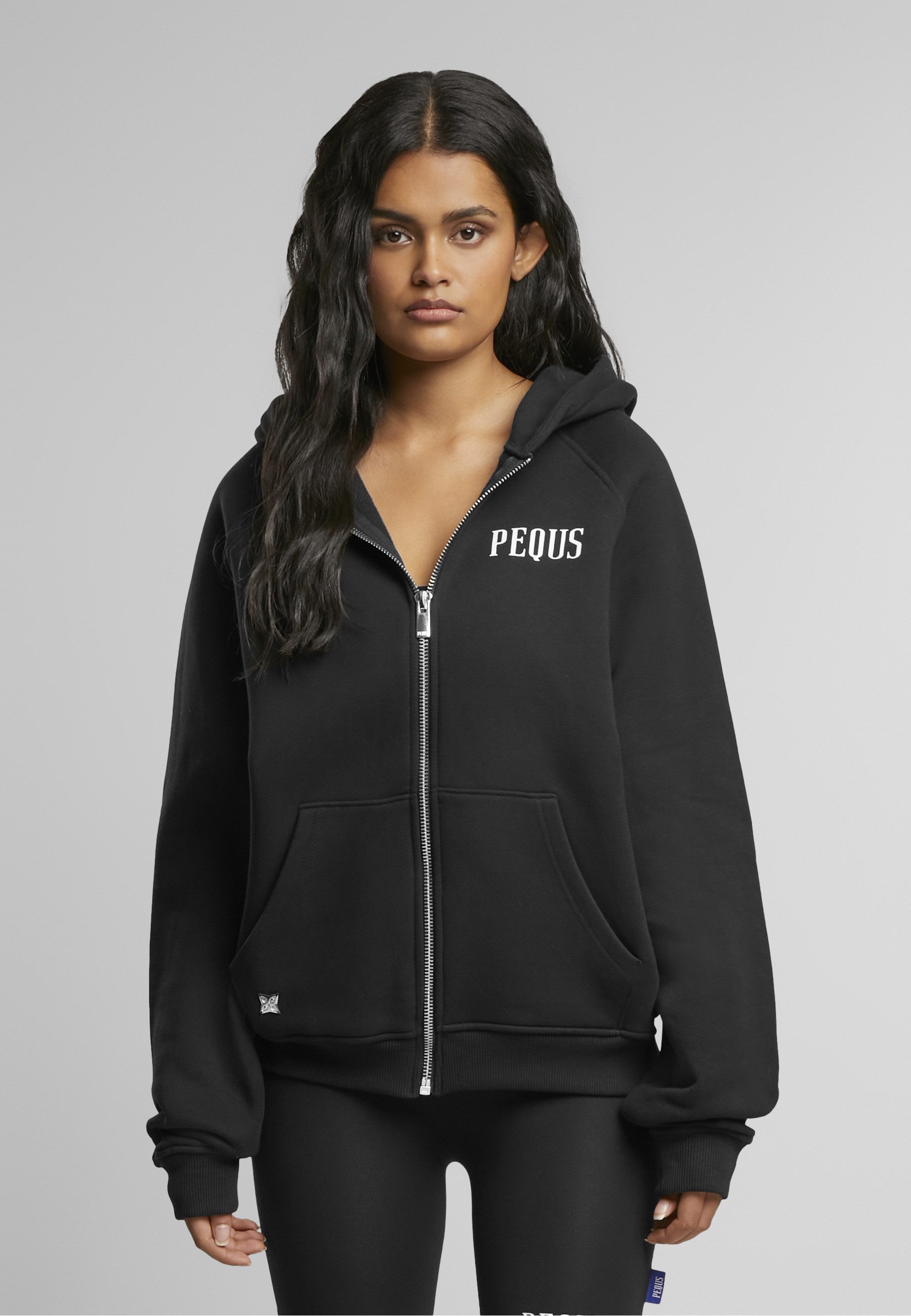 PEQUS Sweatjacke PEQUS PEQUS Rhinestone Art Gallery Zip-Hoodie