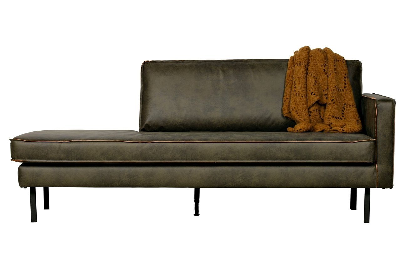 Army, Sofa - Leder Rechts Daybed BePureHome Rodeo freistellbar