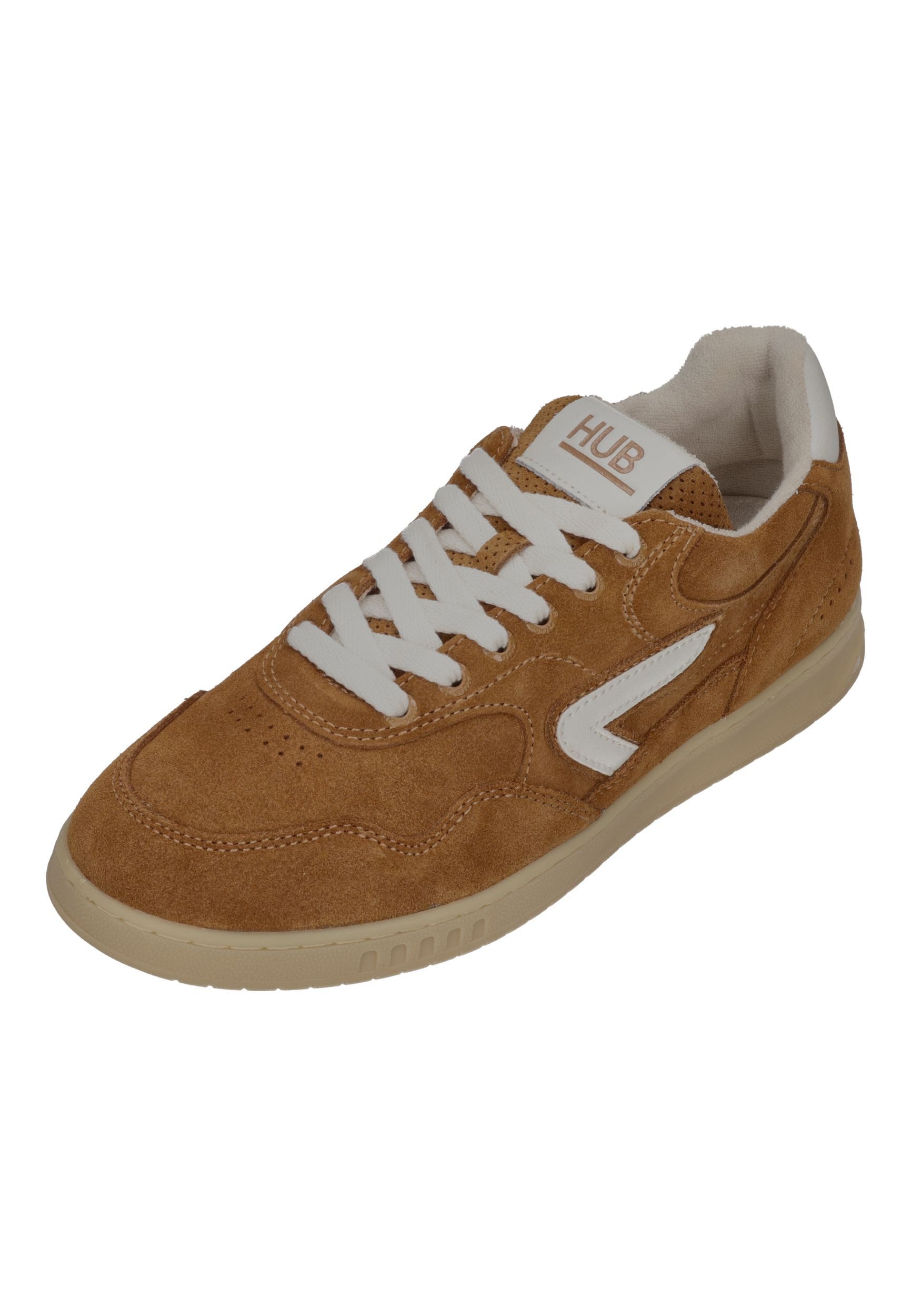 HUB VANCOUVER Sneaker Cognac Off White Gum