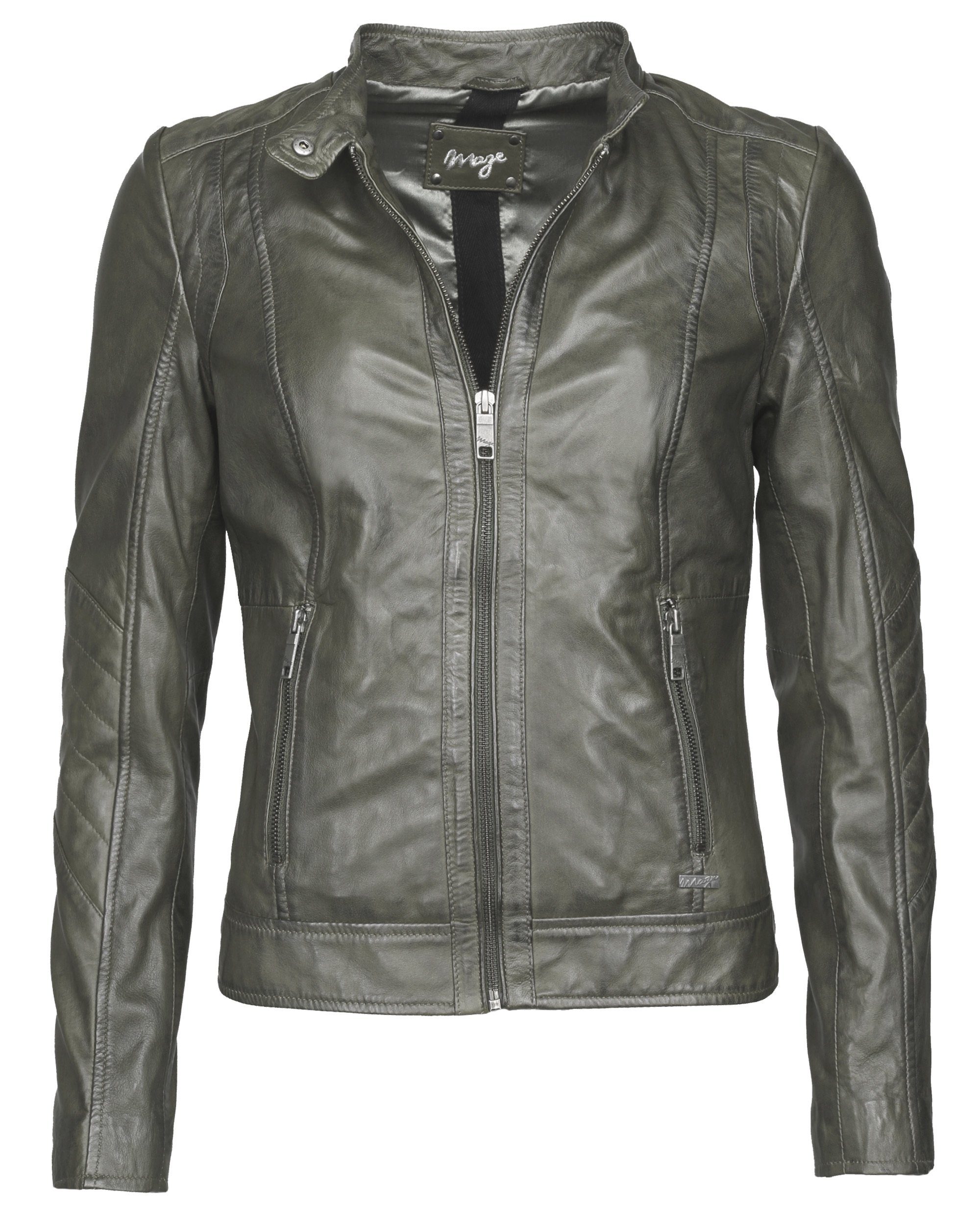 Maze Lederjacke Marcie green