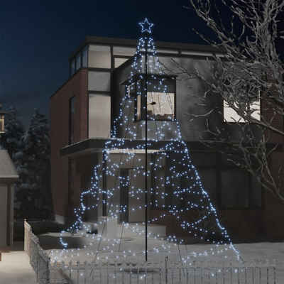 vidaXL Künstlicher Weihnachtsbaum »vidaXL LED-Weihnachtsbaum mit Metallpfosten 1400 LEDs Blau 5 m«