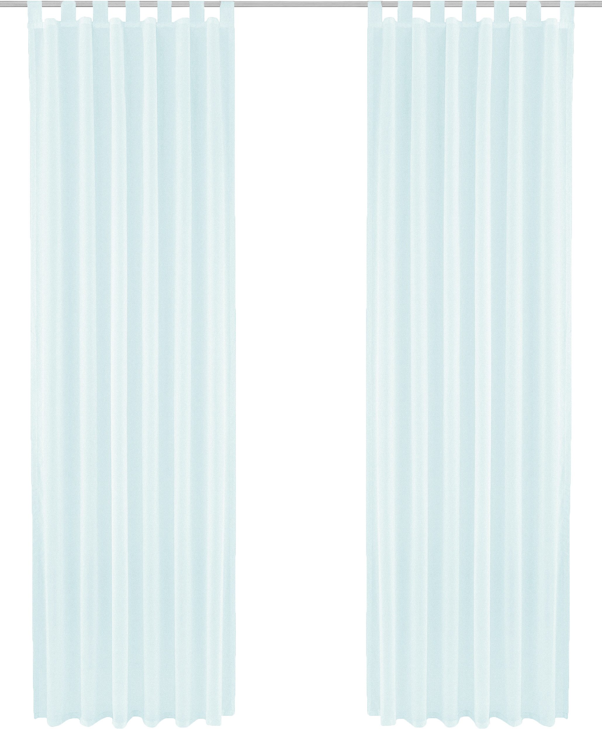 OTTO home Gardine XANA (1 St), Schlaufen, transparent, Voile, Bestseller, einfarbig, 1 Schal, pflegeleicht, preiswert!