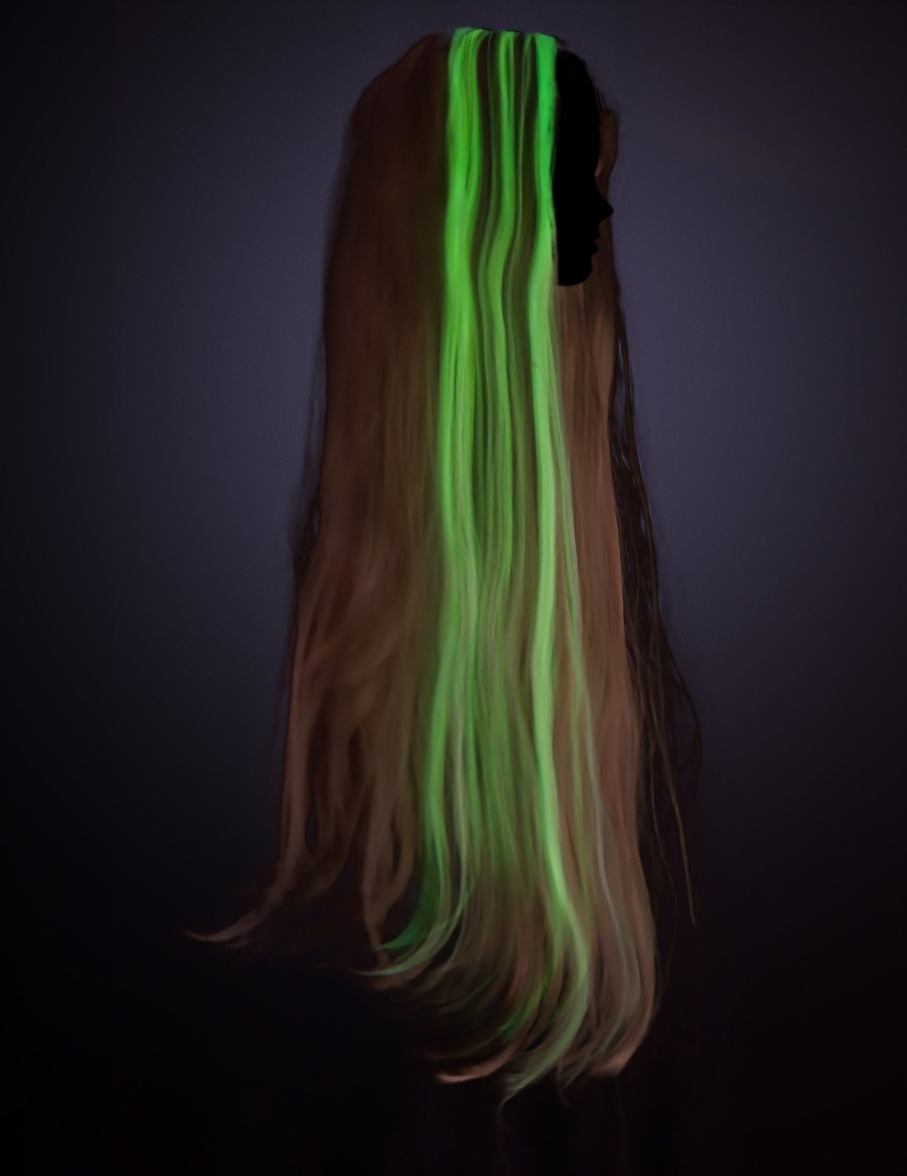 JADEO Kostüm Rapunzel Disney Kinderperücke extrem lang blond