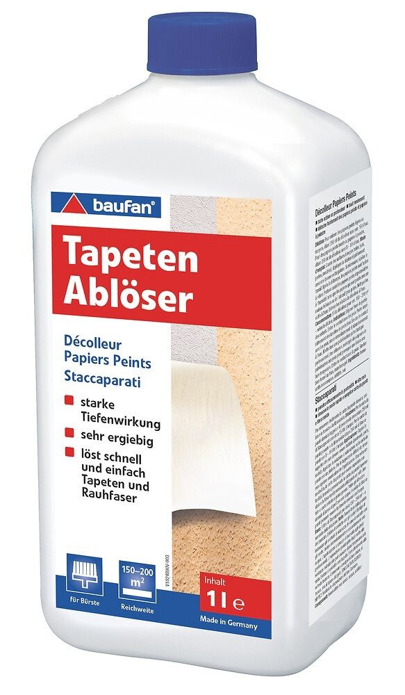 baufan® Tapetengrund Tapetenablöser 1 L Konzentrat Tapetenlöser
