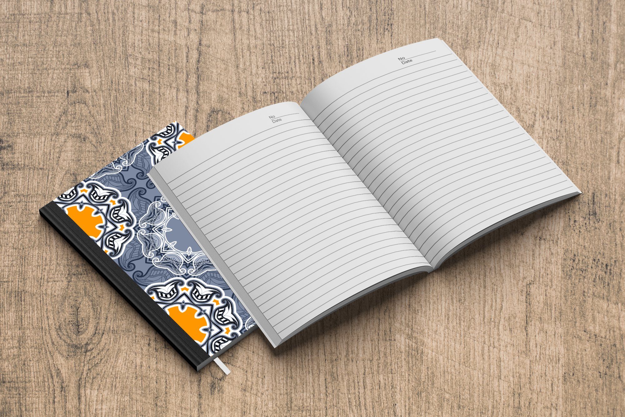 Merkzettel, MuchoWow Blumen Design, - Winter Haushaltsbuch - Notizheft, - Notizbuch 98 Seiten, A5, Journal, Tagebuch, Abstrakt