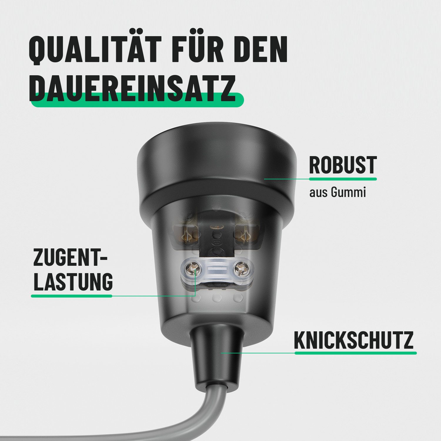 greate. Steckdose 6x Schutzkontakt Kupplung - IP44 Schutzkontaktkupplung Schuko Kupplung, 1-St.