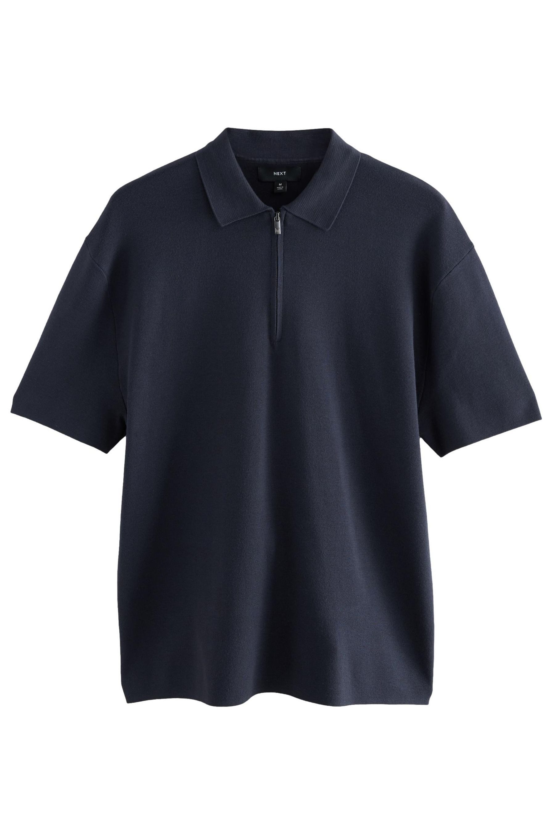 Next Poloshirt Premium-Poloshirt Relaxed Fit mit Viertel-RV (1-tlg)