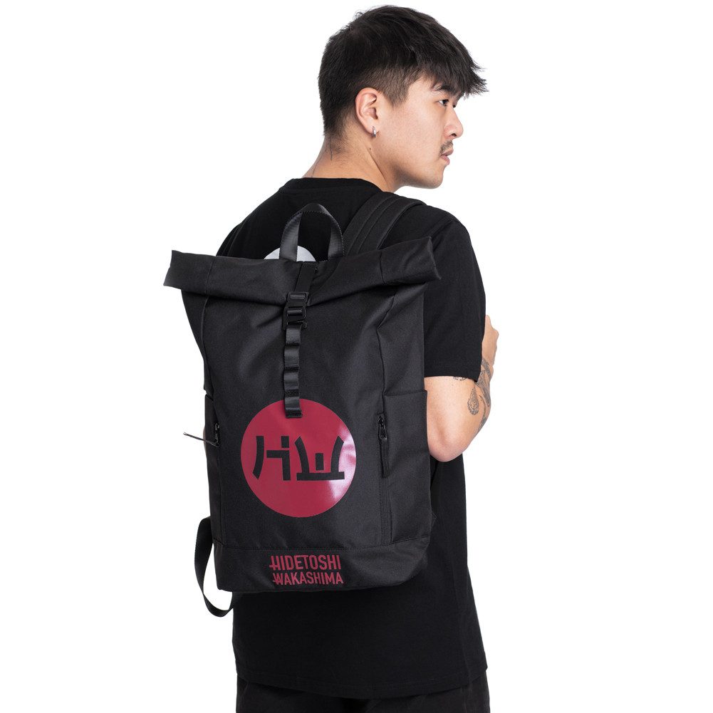 HIDETOSHI WAKASHIMA Rucksack "Kawaguchi" Rolltop Rucksack, Rolltop-Rucksack mit flexiblem Fassungsvermögen