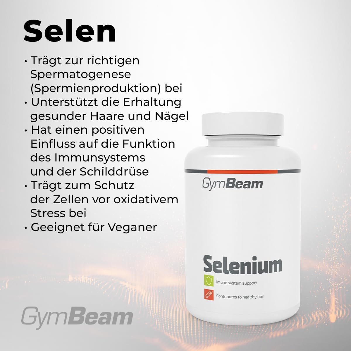 GymBeam Selen Kapseln, 90 St., 50 g