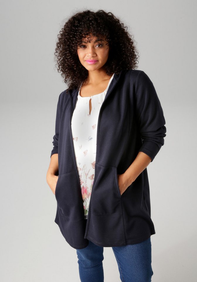 Aniston PLUS Sweatjacke mit Kapuze