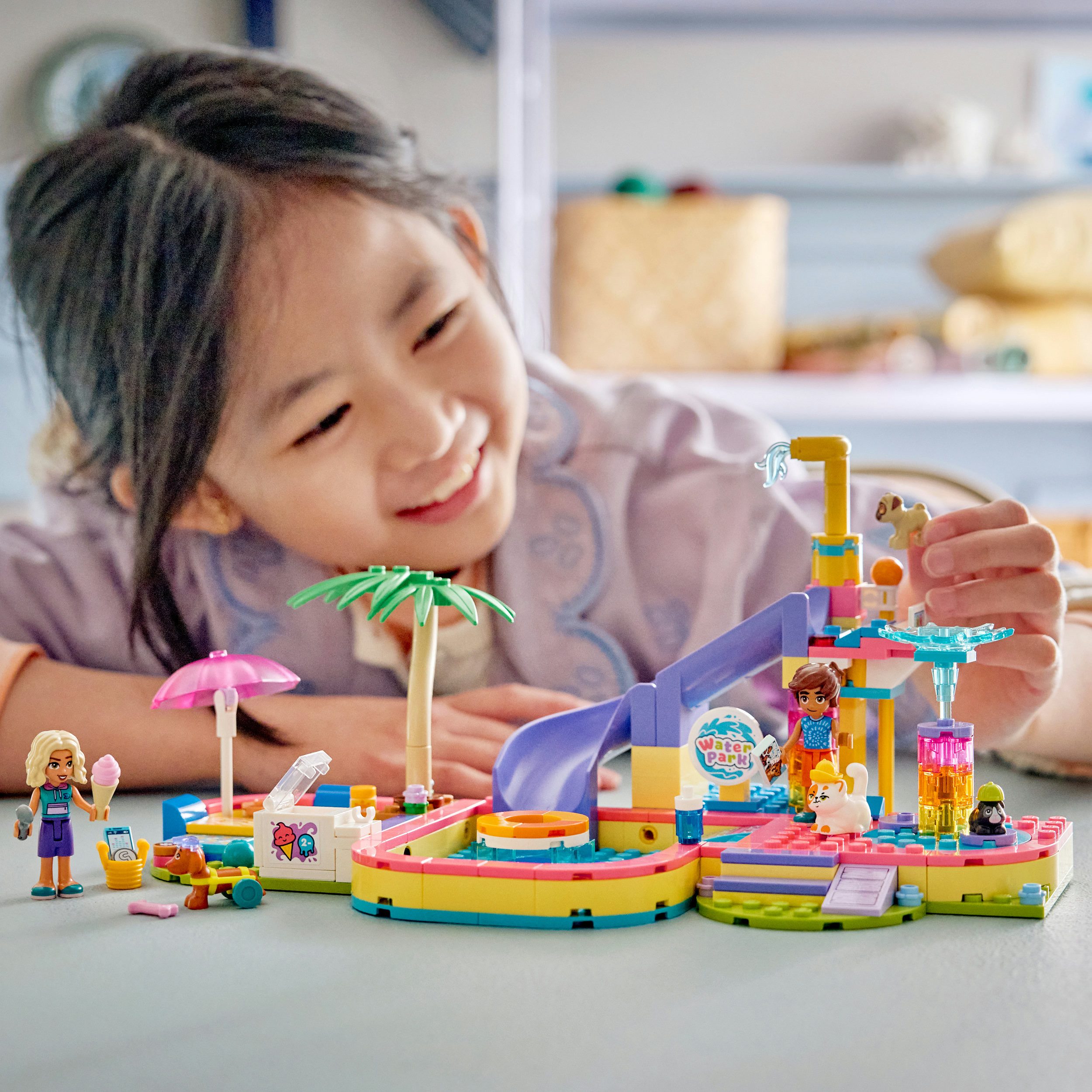LEGO® Lustiger Tag im Wasserpark (42676), LEGO Friends Konstruktionsspielsteine, (278 St), Made in Europe