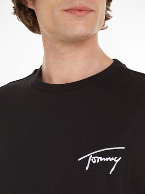 Tommy Jeans T-Shirt TJM REG SIGNATURE TEE EXT mit aufgesticktem Signatur-Logo