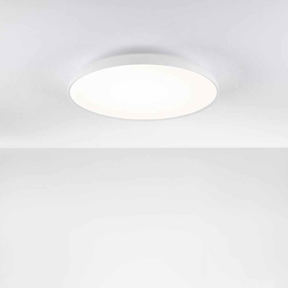 Nova Luce LED Deckenleuchte LED Deckenleuchte Linus in Weiß 50W 3741lm, keine Angabe, Leuchtmittel enthalten: Ja, fest verbaut, LED, warmweiss, Deckenlampe, Deckenbeleuchtung, Deckenlicht