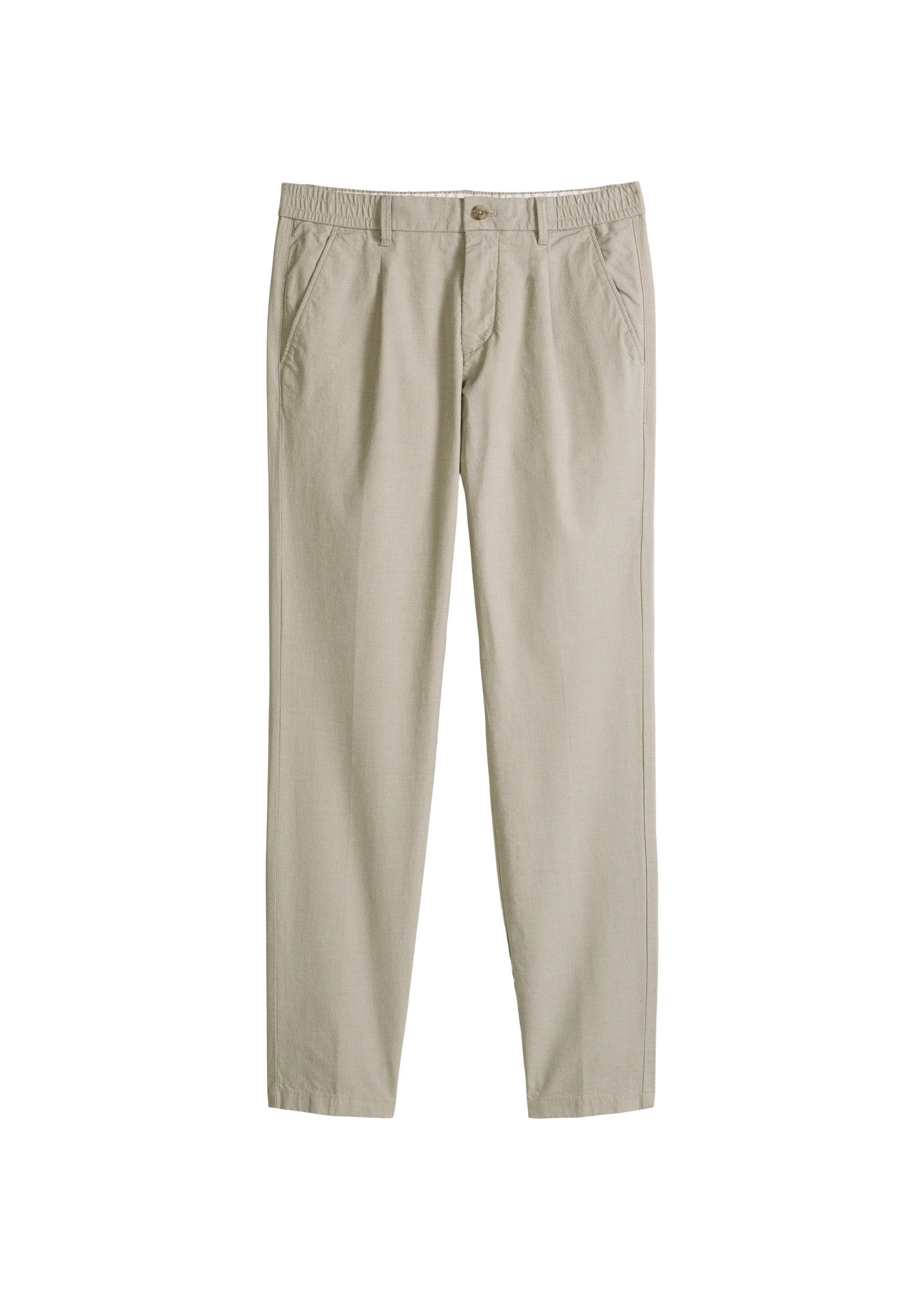 Chinohose mit Bundfalten-Details