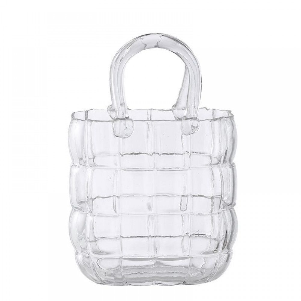 FELIXLEO Dekovase Handtaschenvase aus Glas schillernde günstig online kaufen