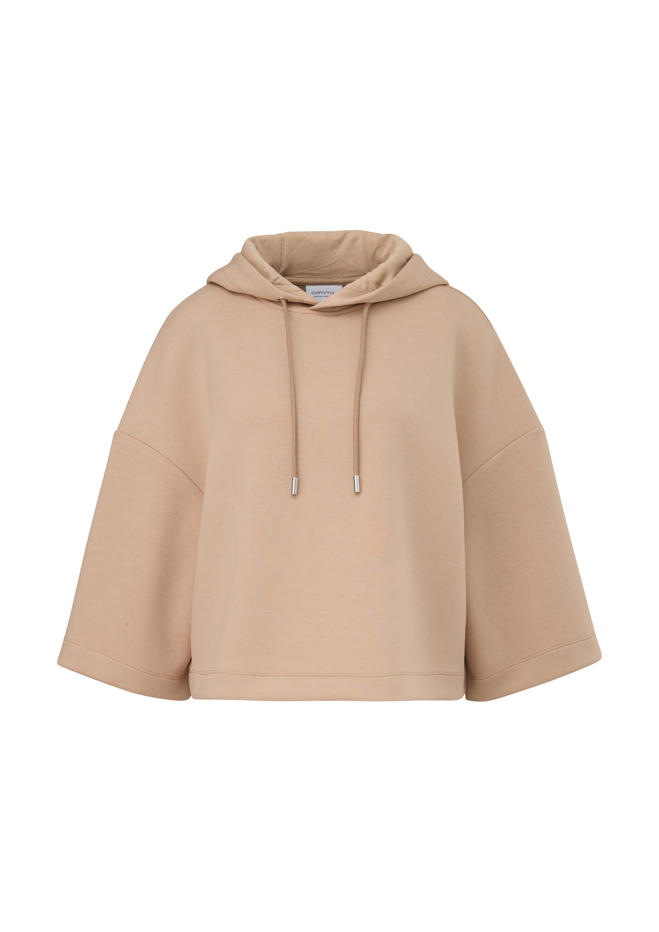 comma 3/4 Arm-Pullover Sweatshirt Hoodie mit weiten Ärmeln günstig online kaufen
