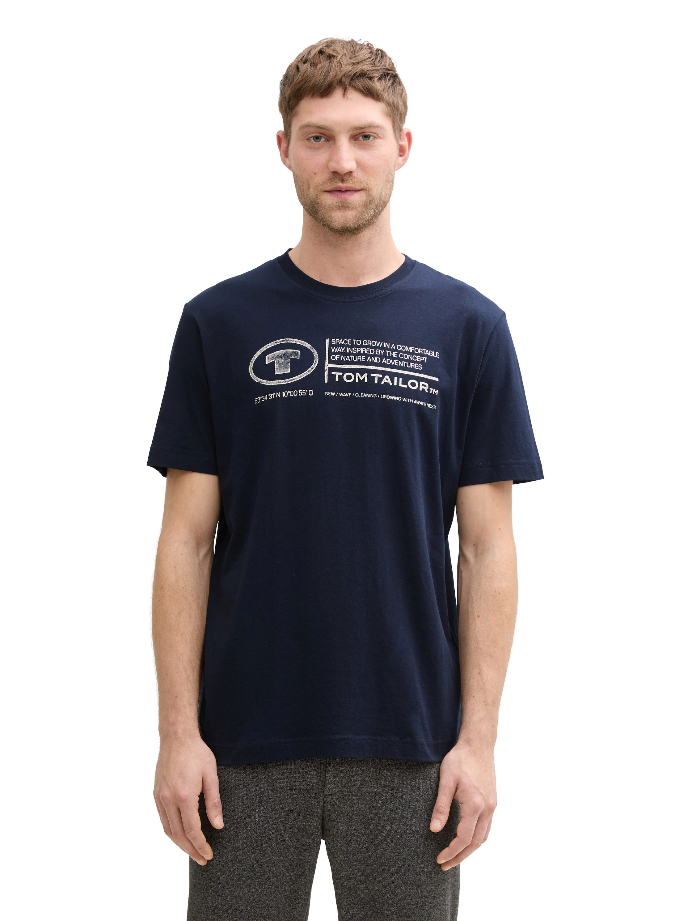 TOM TAILOR T-Shirt (Packung, 2-tlg) mit Logo Print günstig online kaufen