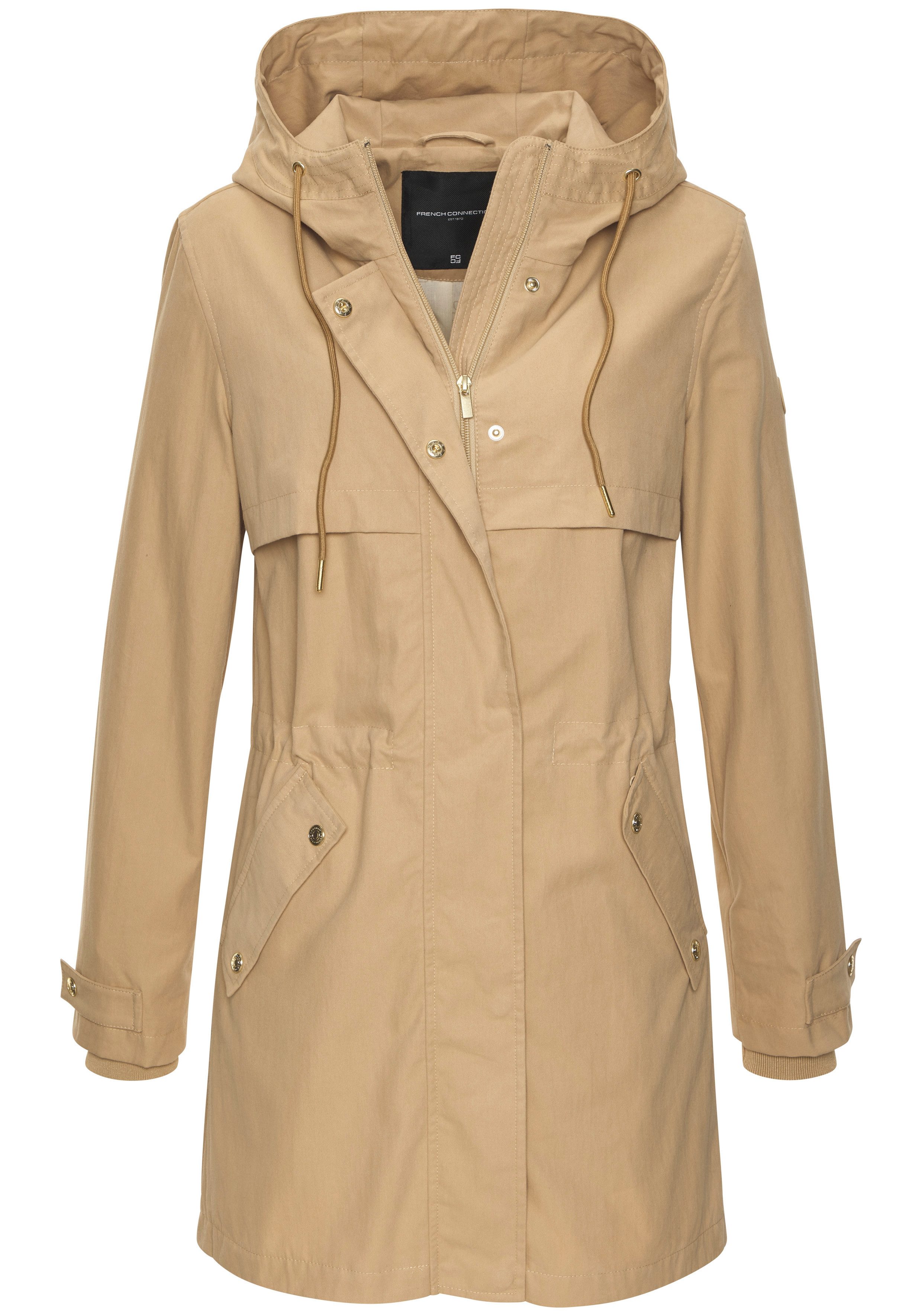French Connection Outdoorjacke Saumschlitz mit Druckknöpfen auf der Rückseite. € 143,99