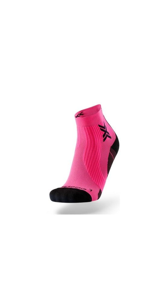 X-Socks Laufsocken Run Perform Ankle fluo pink/schwarz Herren - 1 Paar