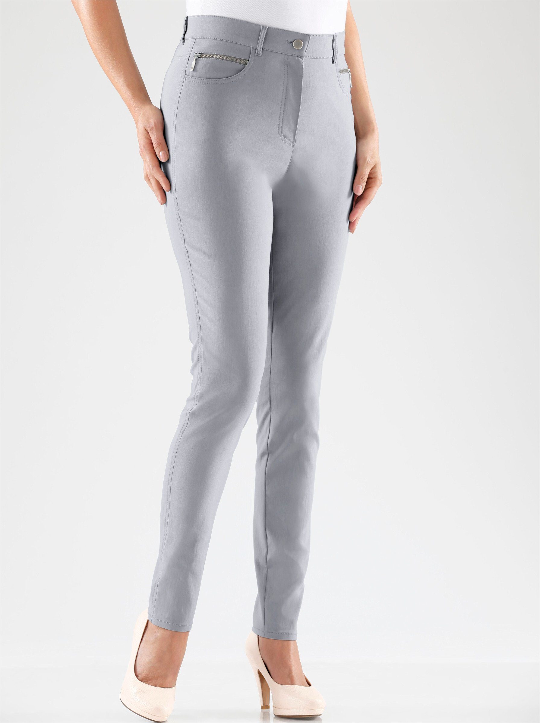 Jerseyhose Hose leicht vertieft