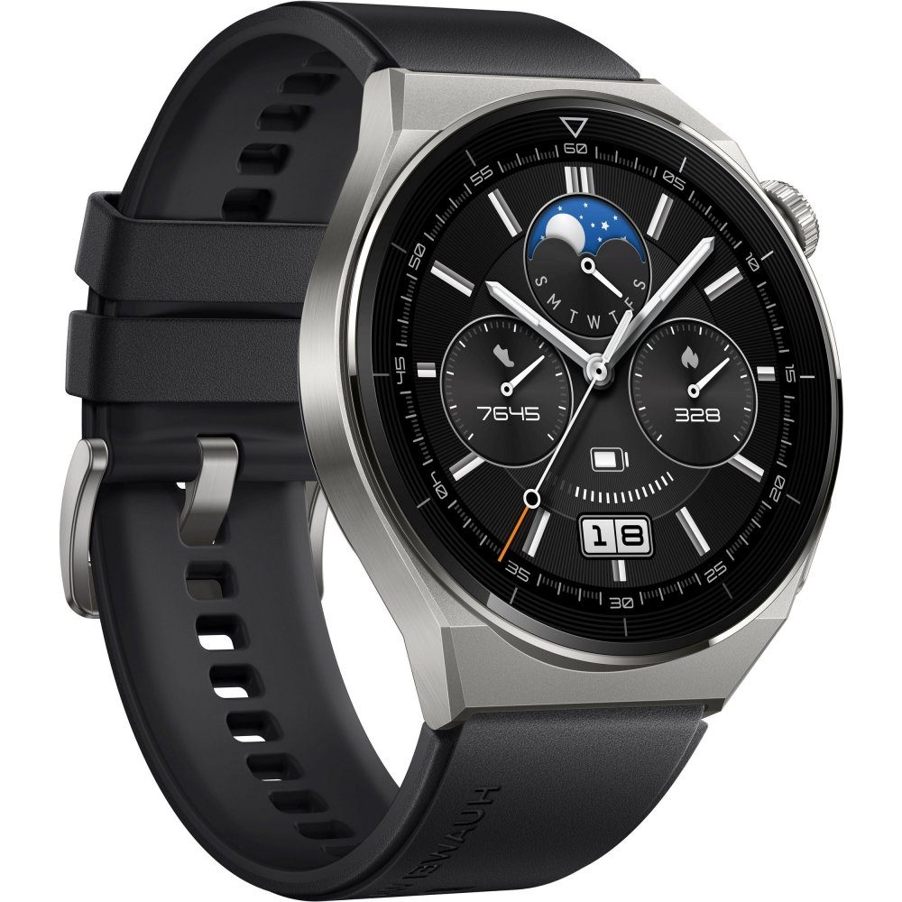 Huawei Watch GT 3 Pro 46 mm - Smartwatch - titanium/black Smartwatch