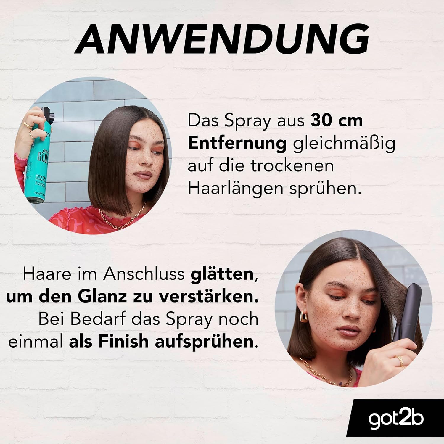 got2b Haarspray Glanz Styling Spray gotGloss 200ml, 1-tlg., bis zu 48h Frizz-Kontrolle