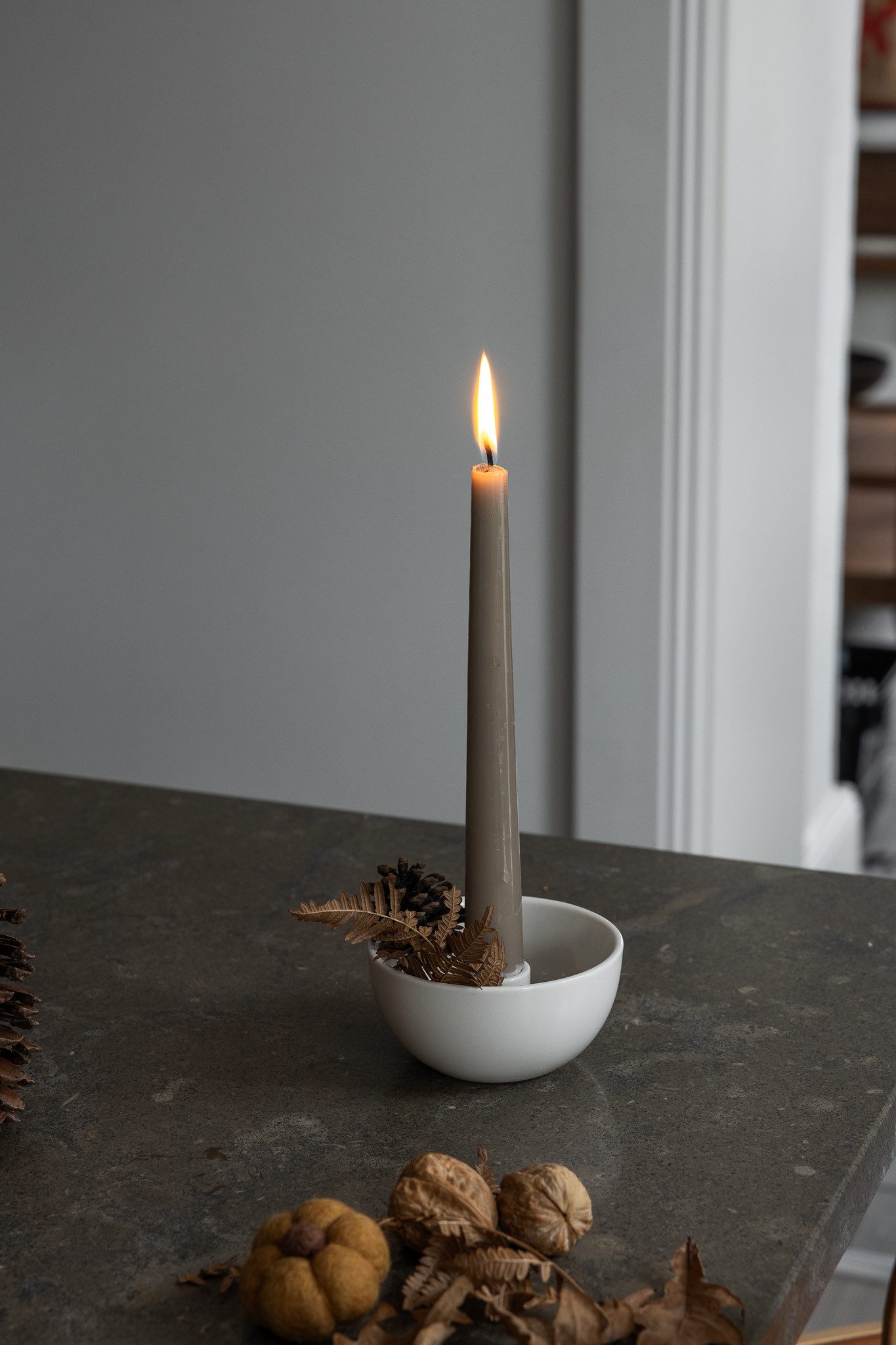 Storefactory Scandinavia Kerzenständer Kerzenhalter LIDATORP Mini weiß glän günstig online kaufen