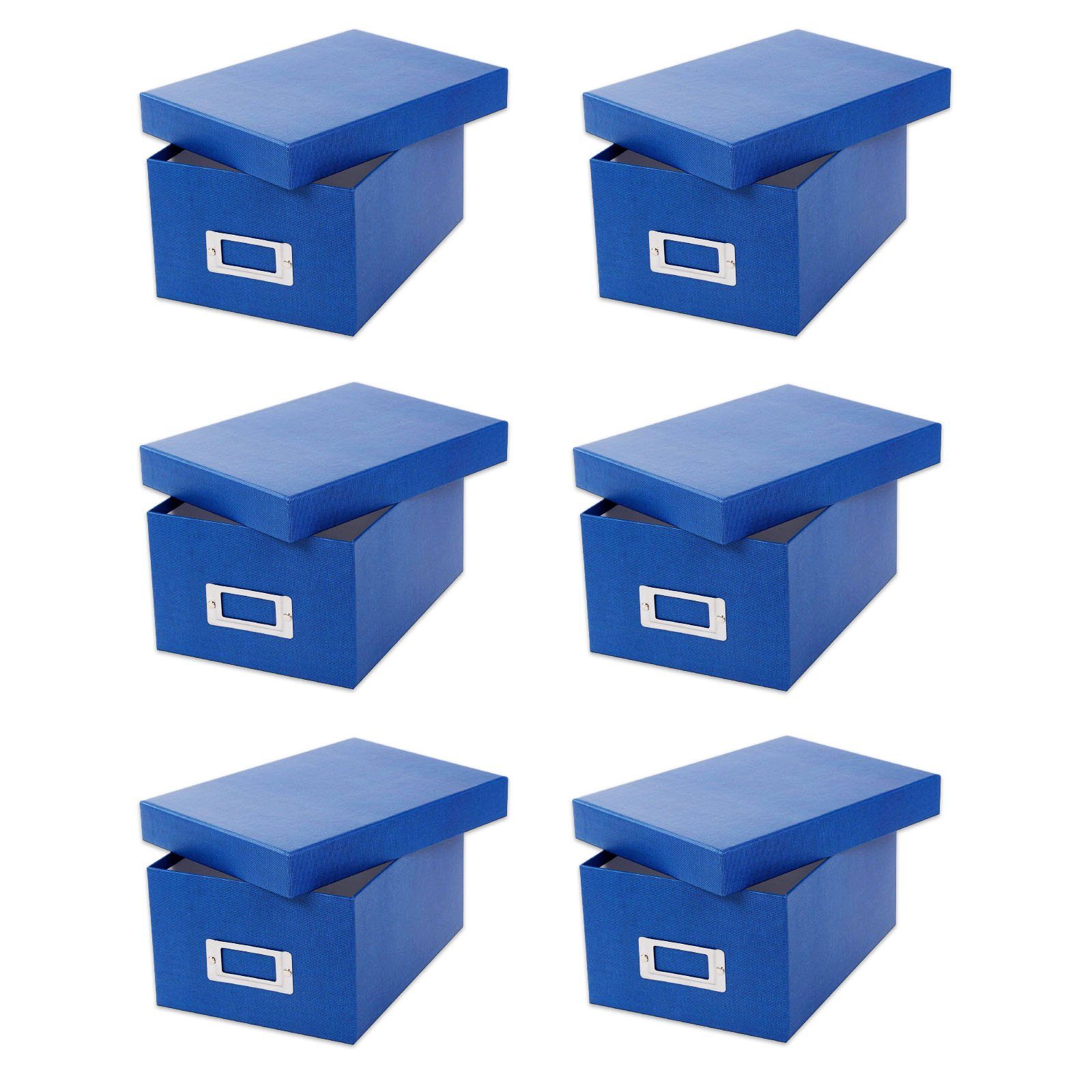 Goldbuch Fotobox Set - 6er Goldbuch Fotobox Bella Vista blau je 700 Fotos 10x15 85975