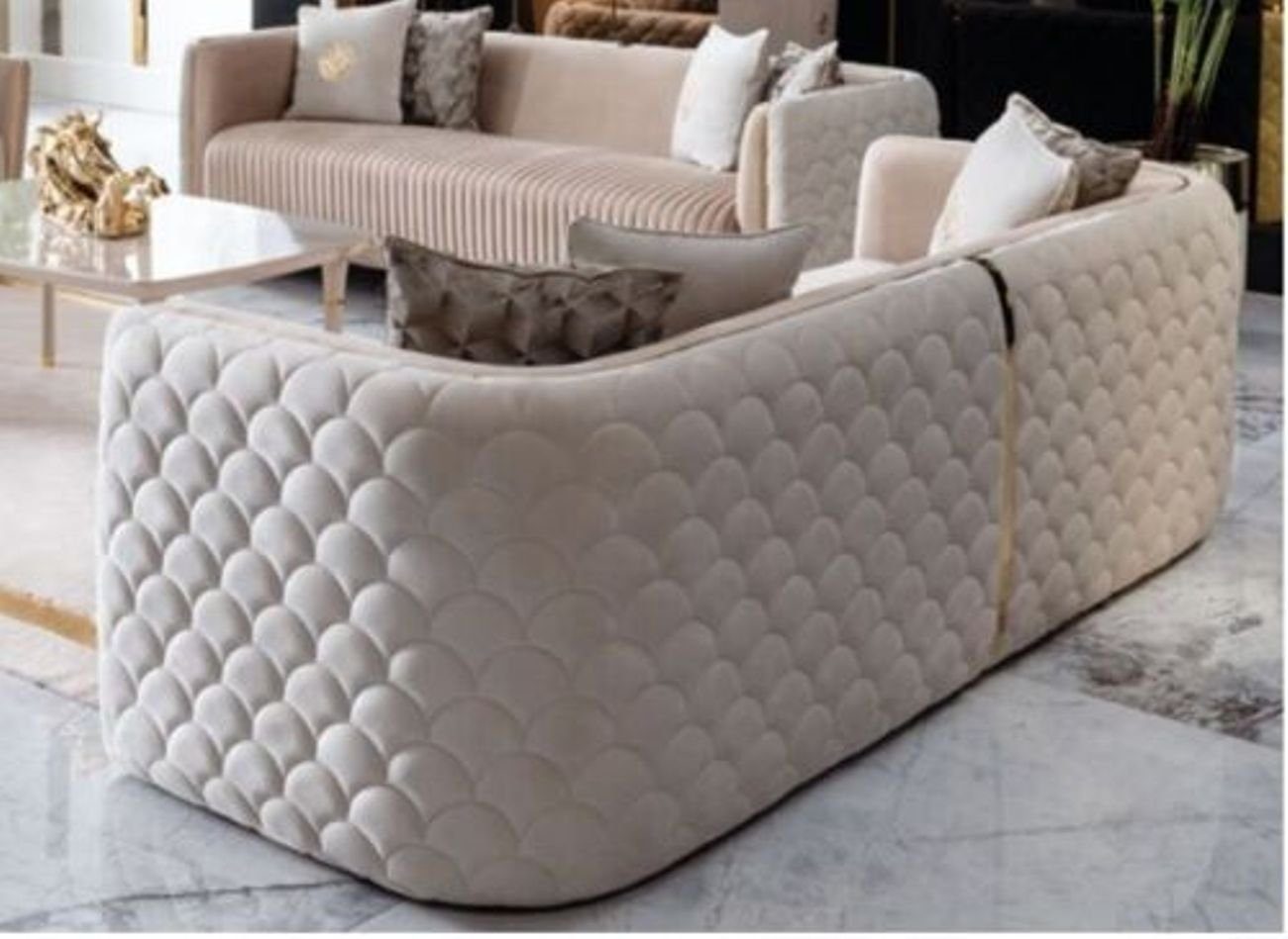 Dreisitzer Sofas Teile 3-Sitzer Sofa Italien, JVmoebel Polster 1 Luxus Sitz Couch Zimmer 3er