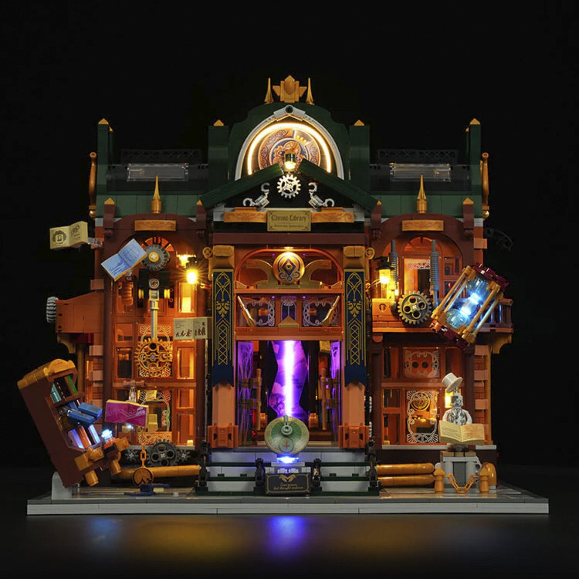 Lumibricks Lumibricks Steampunk Time Rift Bibliothek, Spielbausteine