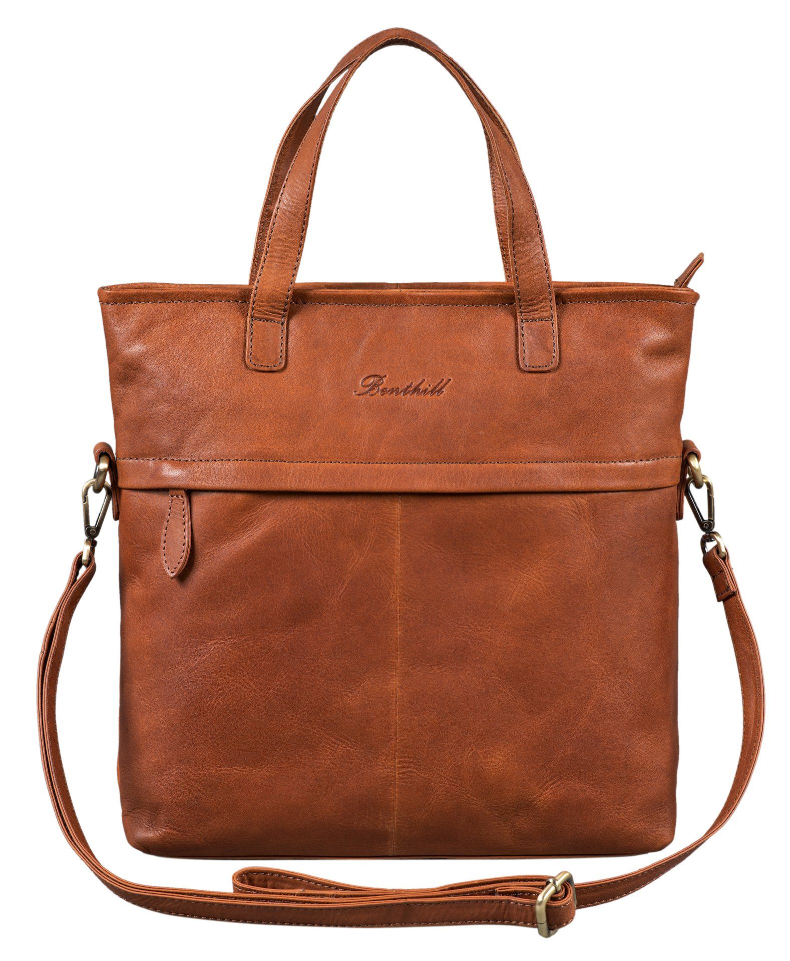 Benthill Shopper Damen Echt Leder Umhängetasche günstig online kaufen