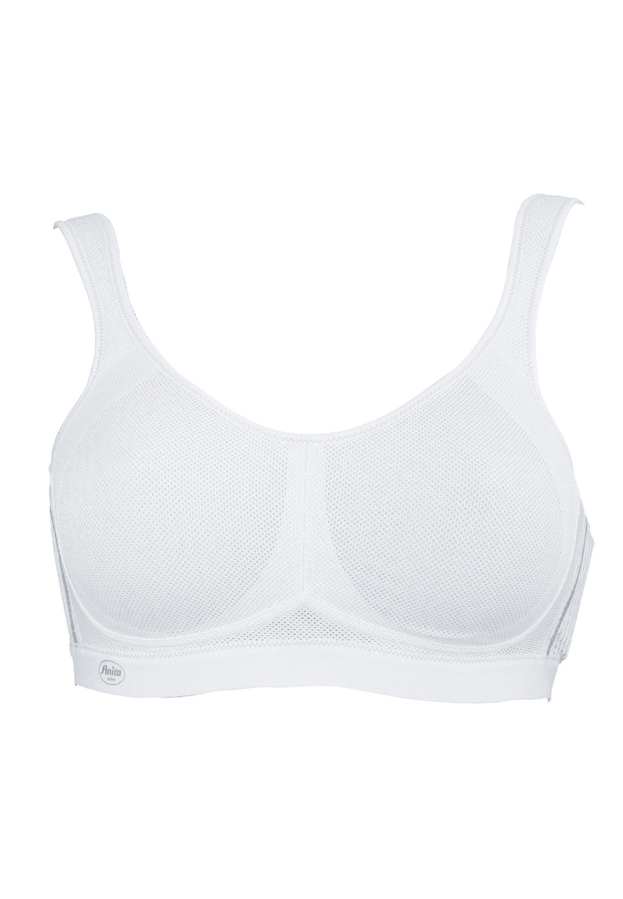 (1-tlg) - Atmungsaktiv Anita vorgeformte Sport-BH Weiß Cups - Active Control Nahtlose Sport-BH Air Anita