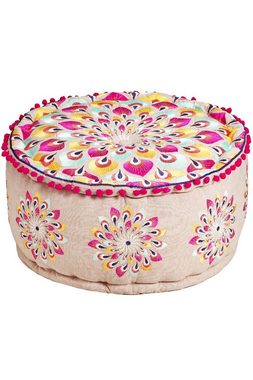 Marrakesch Orient & Mediterran Interior Pouf Arabisches Sitzpouf Azet, Sitzkissen, Bodenkissen, Handarbeit