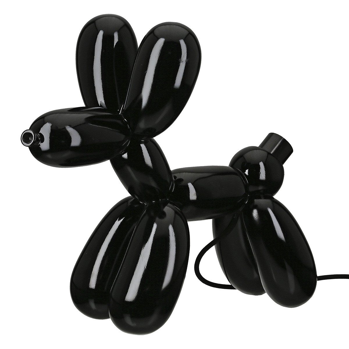 GILDE Schreibtischlampe Tischleuchte Ballonhund Elio in Weiß oder Schwarz mit LED Schriftzug, LED wechselbar – Bild 2 von 5