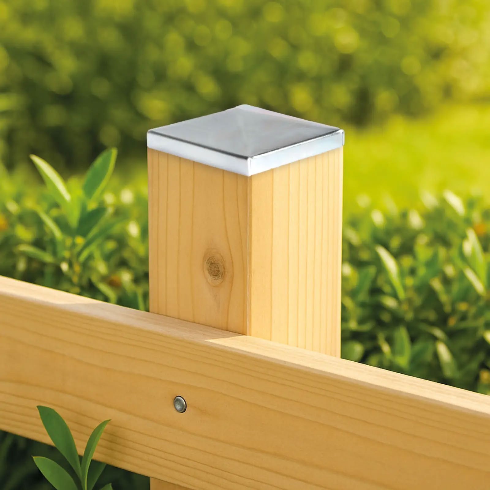 ATTAS Pfostenkappe Pfostenkappen Set (5 stück), Stahl Pyramide (5er Set), Verzinkt – Bild 4 von 5