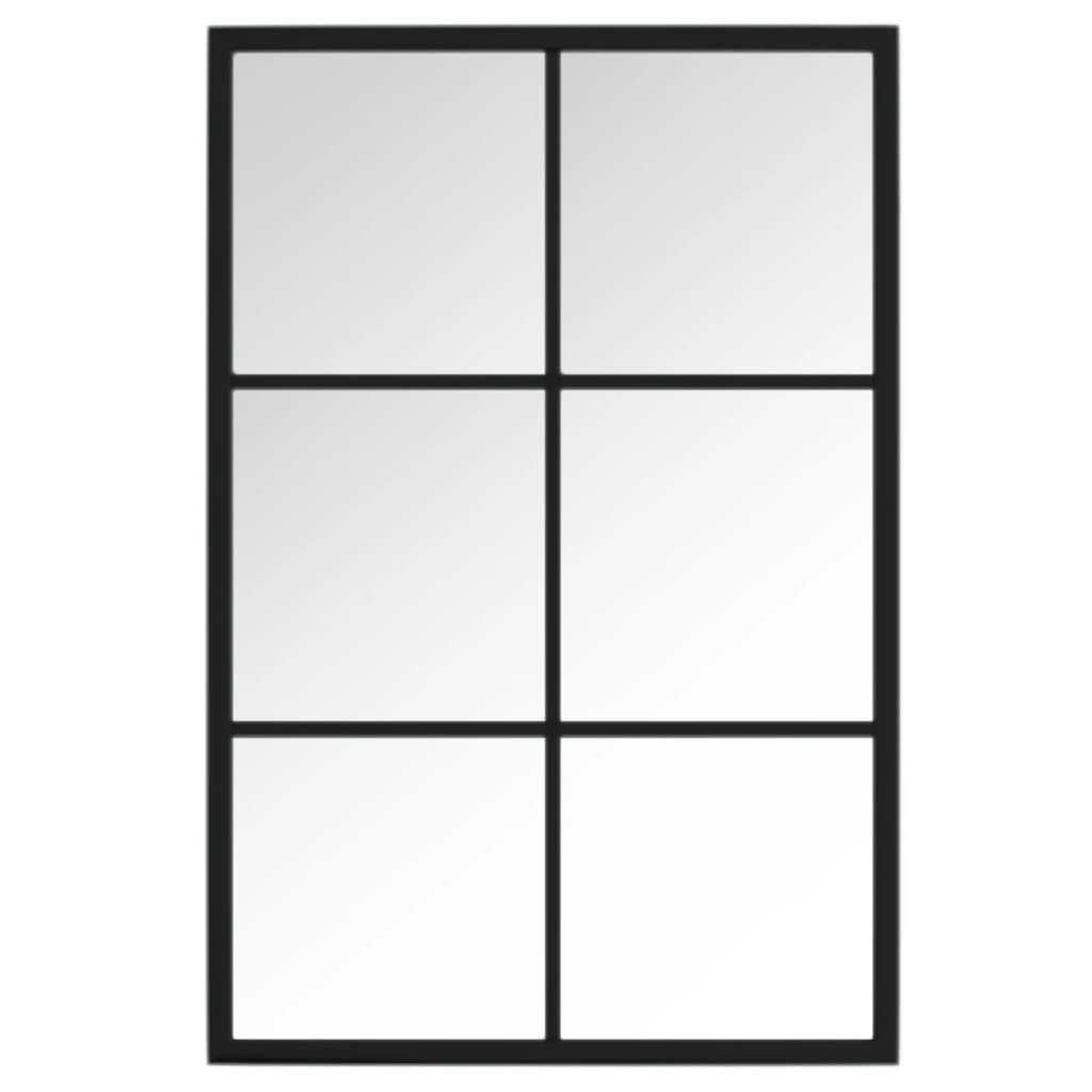 furnicato Wandspiegel Schwarzer 60 x 40 cm mit Metallrahmen (1-St) günstig online kaufen
