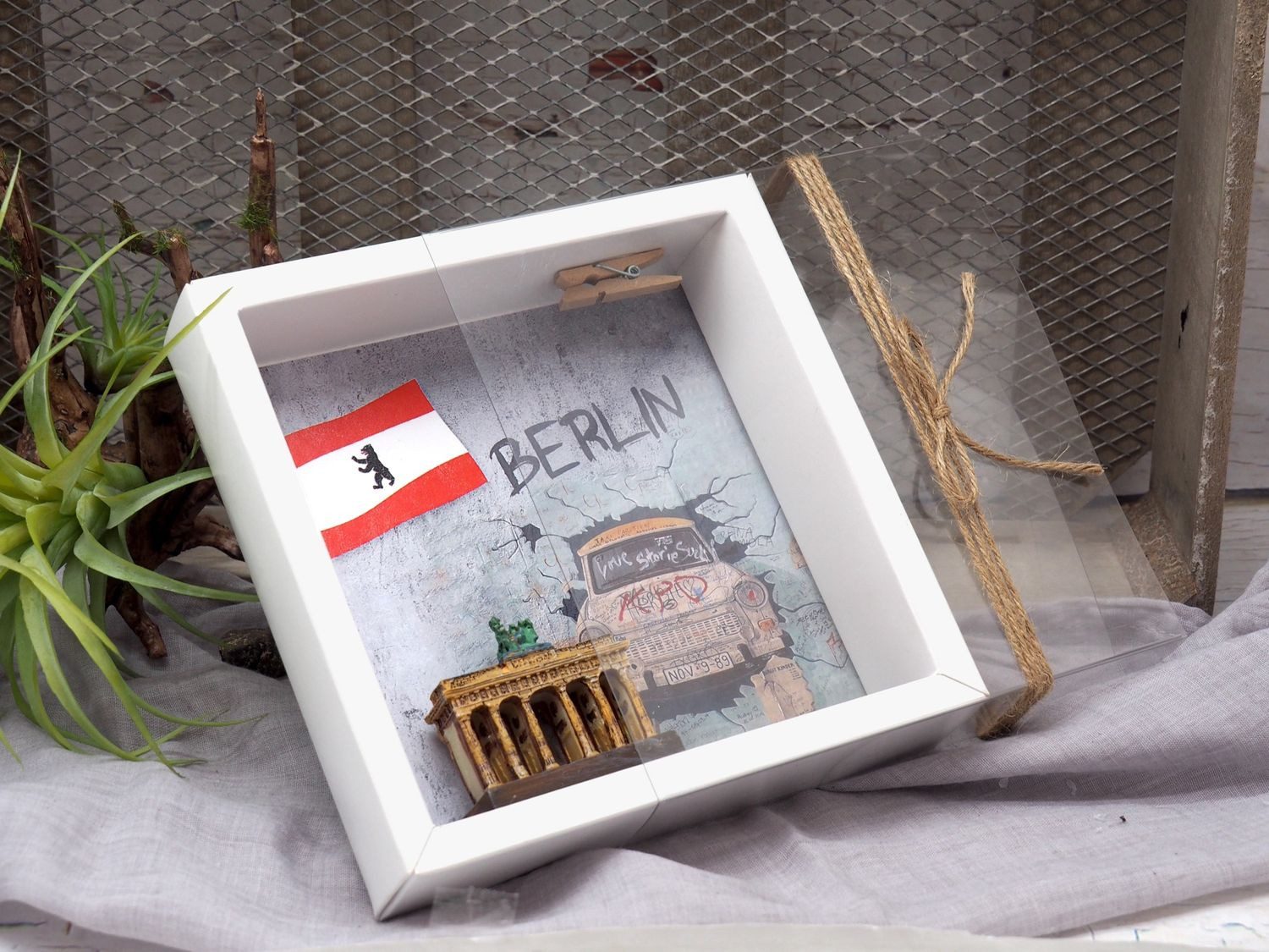 Thumbnail - ZauberDeko Geschenkbox Geldgeschenk Städtereise Urlaub Berlin Klassenfahrt Brandenburger Tor