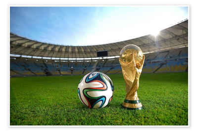 Posterlounge Poster Mirafoto, Spielball der Fußball-Weltmeisterschaft 2014, Fotografie