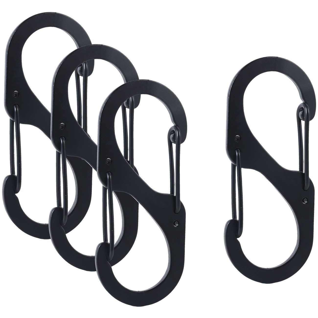shop'n smile ideoon Karabiner Karabiner-S-Haken (5x2,2cm) für Haus, Garage & Outdoor, (4 St)