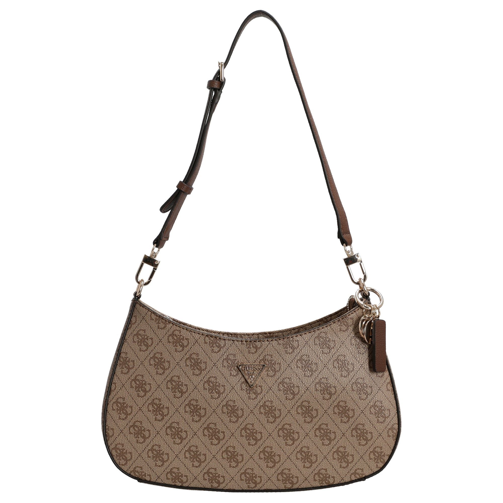 Guess Umhängetasche Noelle II Top Zip - Schultertasche 28 cm (latte logo/br günstig online kaufen