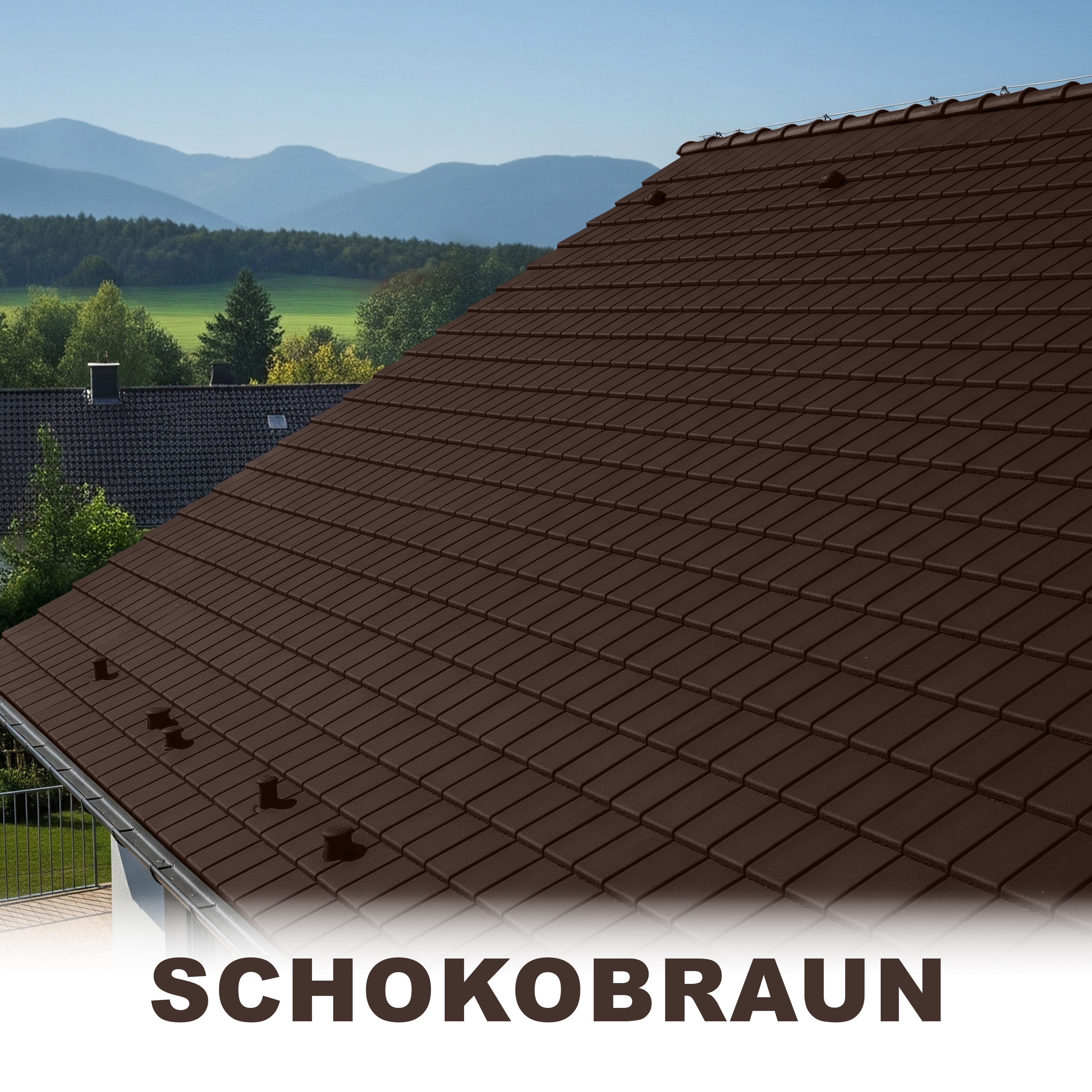 WO-WE Dachfarbe Dachfarbe Sockelfarbe Dachbeschichtung W510, 0.75-20L, Seidenglänzend