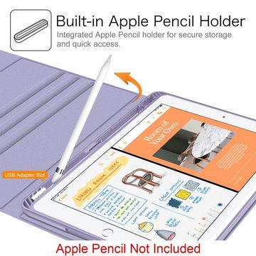 Fintie Tablet-Hülle TPU Tastatur Hülle für iPad 10.2 Zoll (9/8/7 Gen - 2021/2020/2019), mit Pencil Halter und magnetisch Tastatur mit QWERTZ Layout
