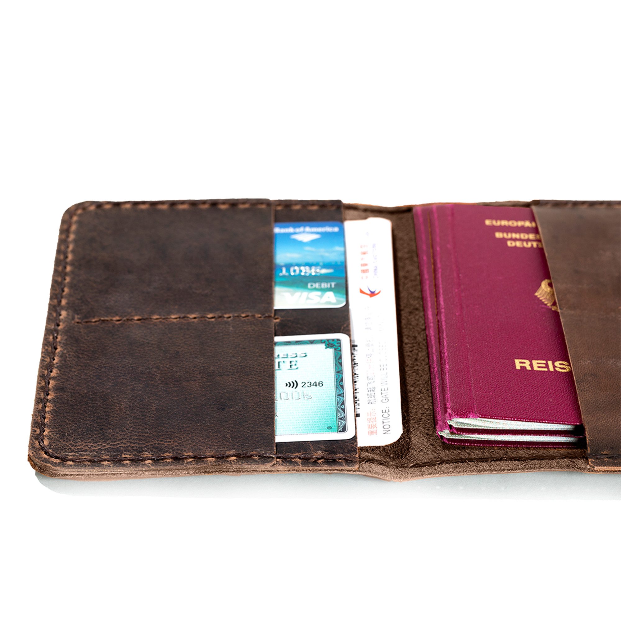 hecho. Etui für Reisepass, Reisepasshülle, Rindsleder, Handgefertigt & Fair günstig online kaufen