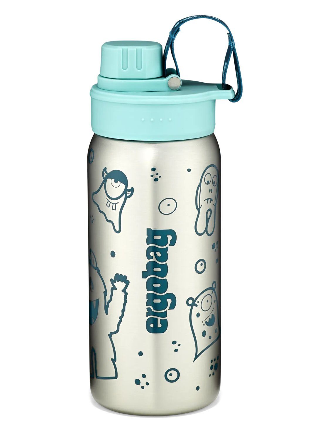 ergobag Trinkflasche Edelstahl Trinkflasche, auslaufsicher und kohlensäuregeeignet