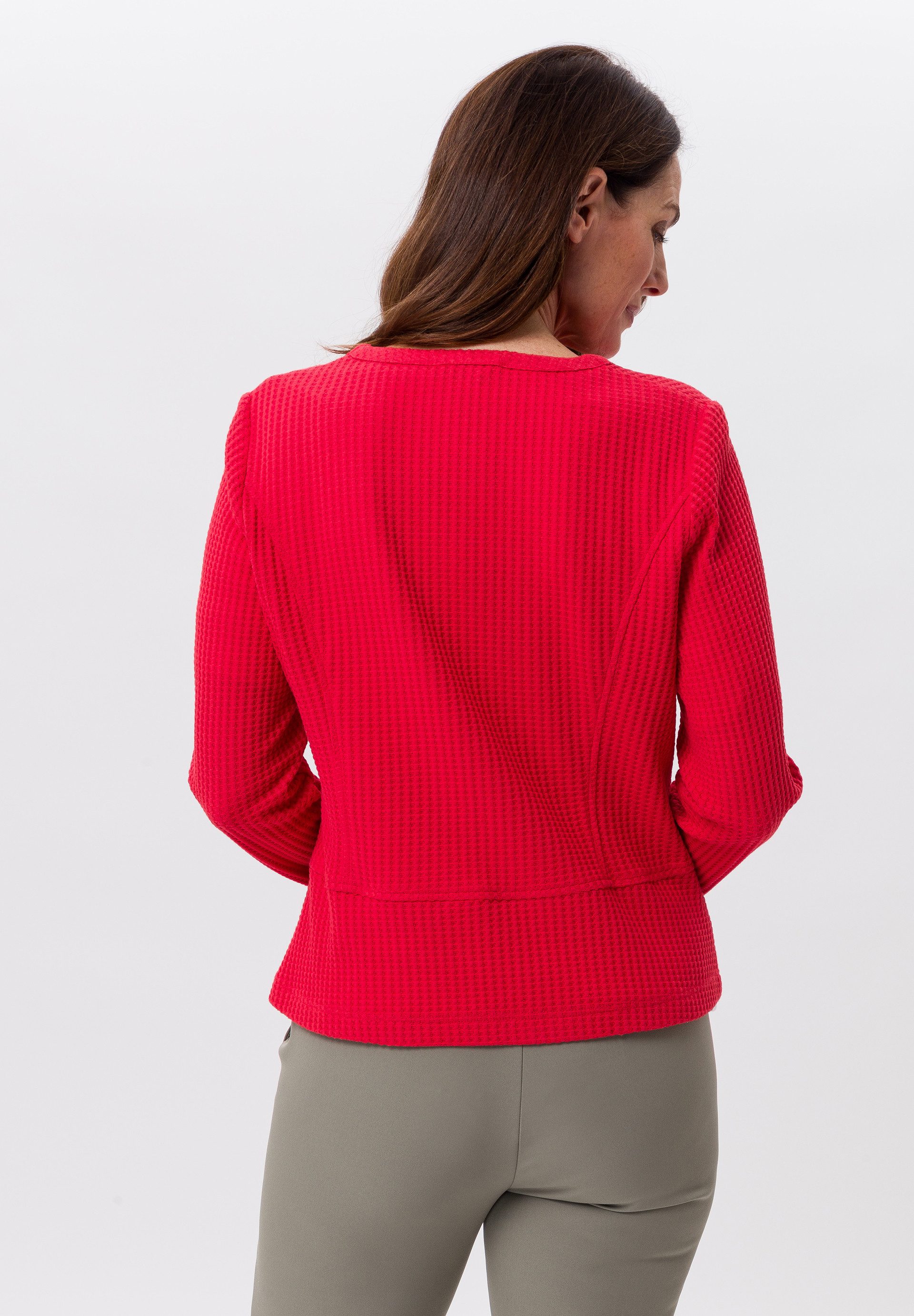 FRANK WALDER Kurzjacke aus Jersey mit Zipp