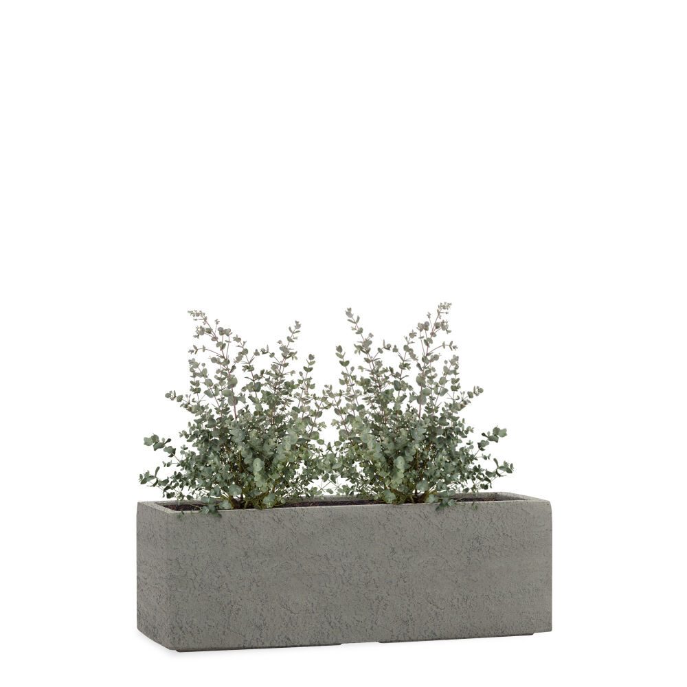 Pflanzwerk® Pflanzkübel TUB Frostbeständiger Fensterbank Premium Blumenkübel mit Lotus-Effekt, Fiberglas - Handgefertigt - Rechteckig – Frostbeständig