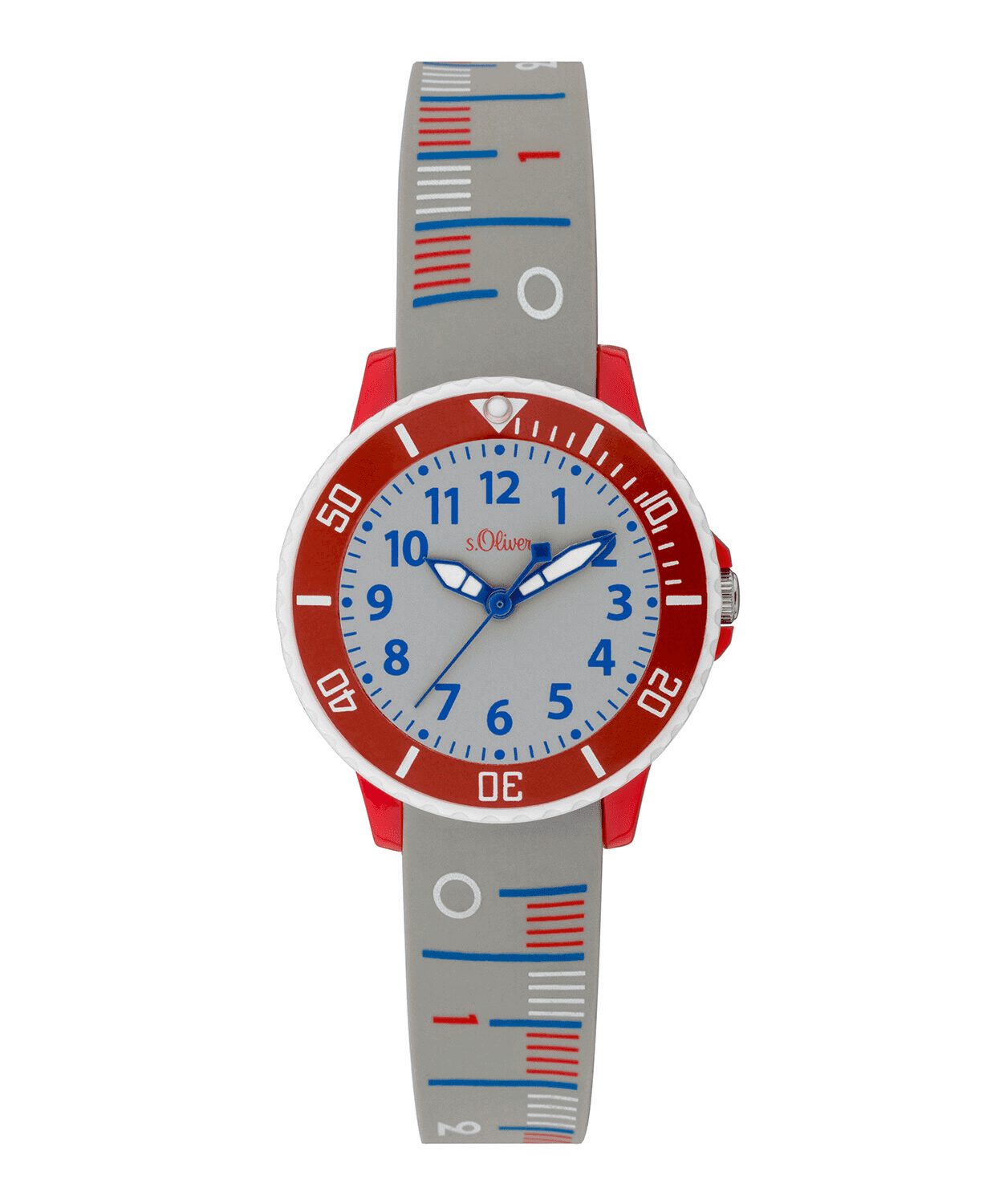s.Oliver Quarzuhr S.oliver Kinder Analog Quarz Armbanduhr mit Silikonarmband SO-3772-PQ SO-3772-PQ, Hochwertiges Produkt mit zeitlosem Design, sorgfältiger Verarbeitung