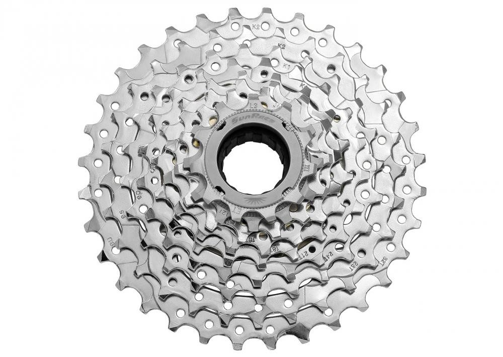 Zahnkranz SunRace Schraubkranz MFEX9 9-fach Fluid Drive Plus 11-32 Zähne 11-12-1